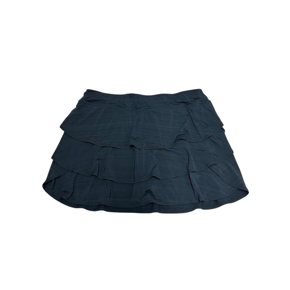 Ideology Skort Skirt‎ Black Tiered Ruffle Athletic Performance Womens 3X